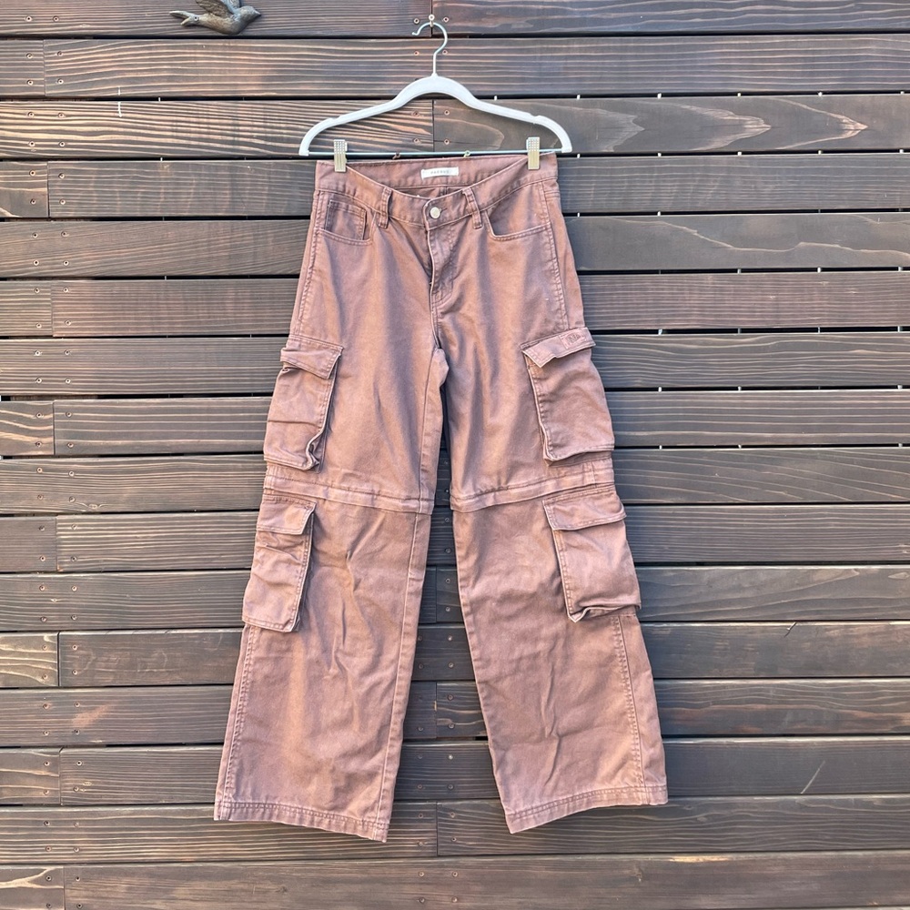 PacSun Brown High-Rise Straight Pants